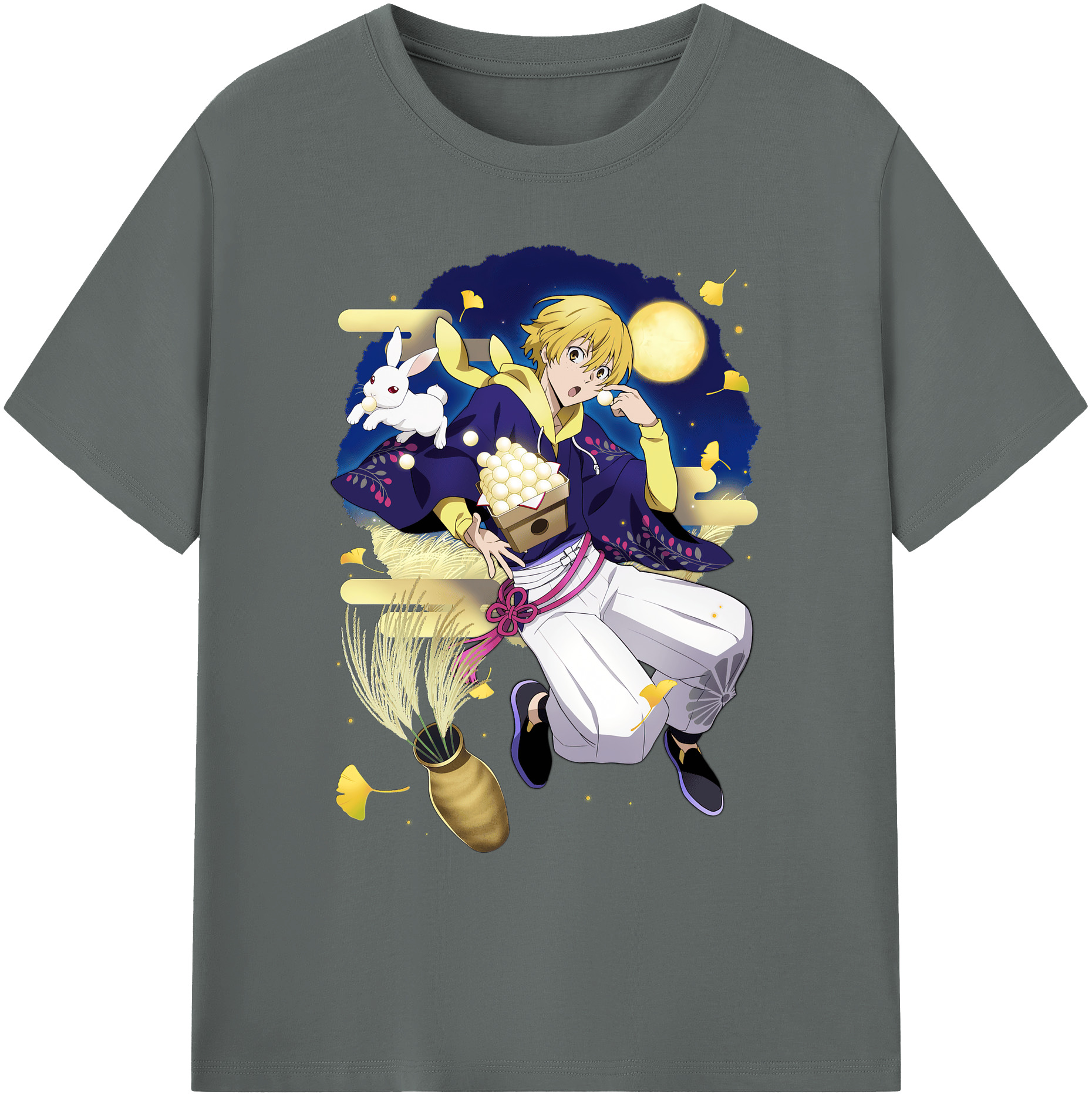 （画像用） 文豪ストレイドッグス Bungo Stray Dogs 綿100％ メンズ半袖Tシャツ｜肌触りやわらか＆通気性